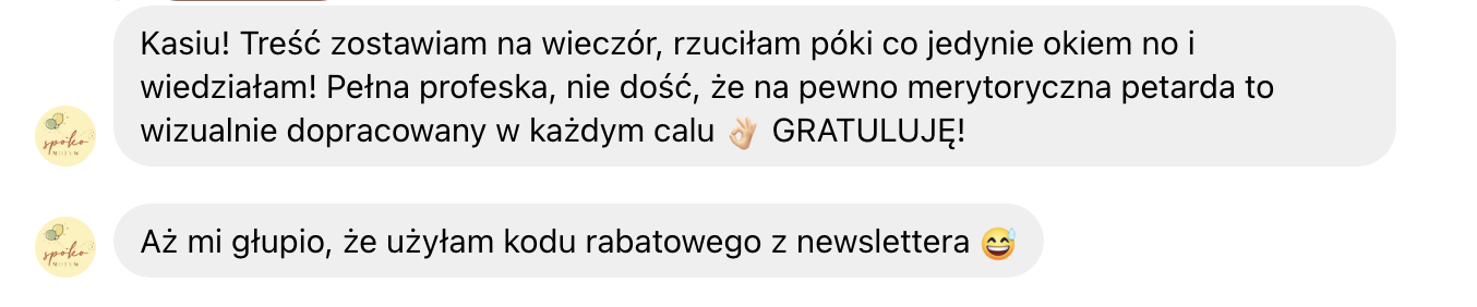 Opinia właścicielki e-commerce